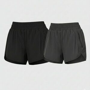 Athletic Running Shorts- 2 Pair